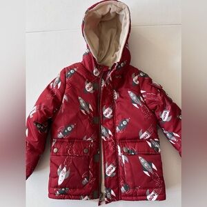 NWT. Wippette Kids Red and Cream Snow Jacket Size 5